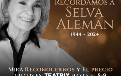 Homenaje a Selva Alemán en Teatrix